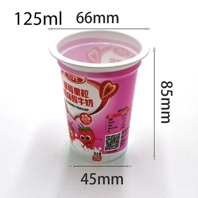 eco friendly plastic cups Plastic Shrink 125ml Ice Cream Container Yogurt Cup