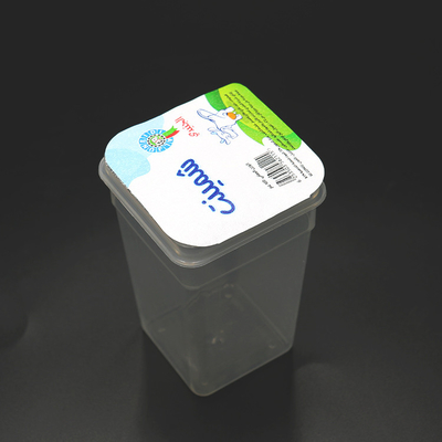 75.5mm Yogurt Foil Lids Anti Acid 0.038mm Die Cut Square Lids
